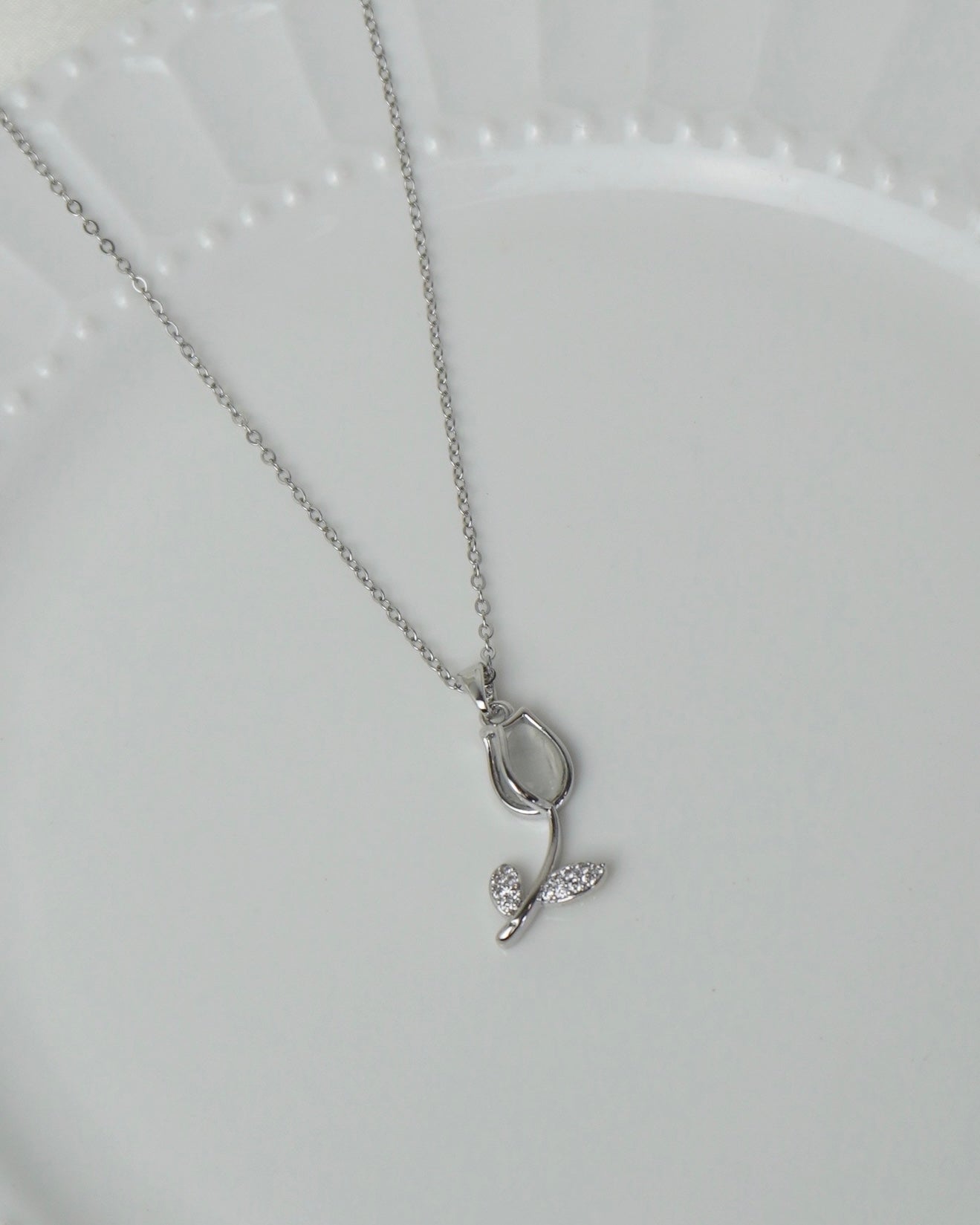 Collar Tulipan Plata