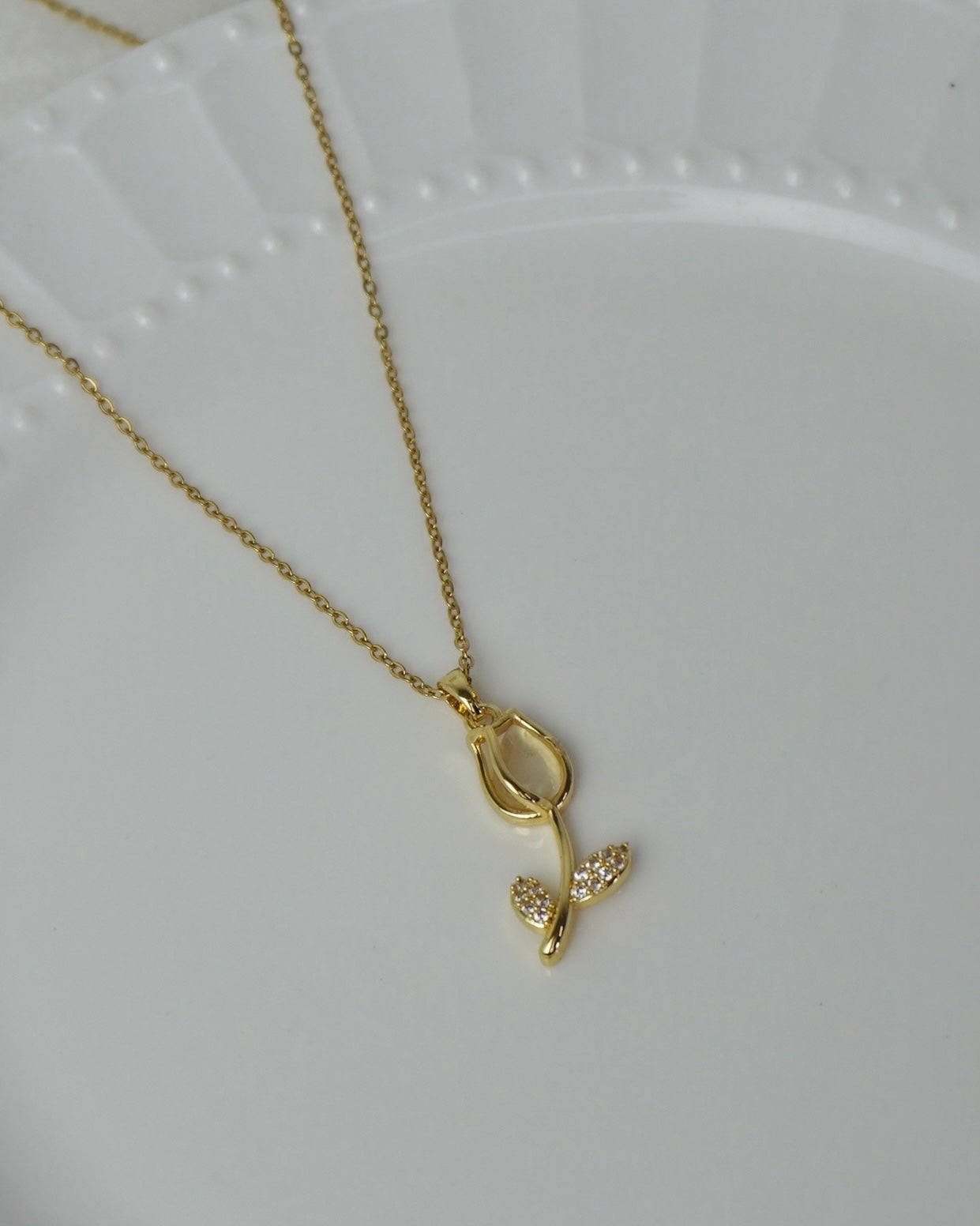 Collar Tulipan Oro